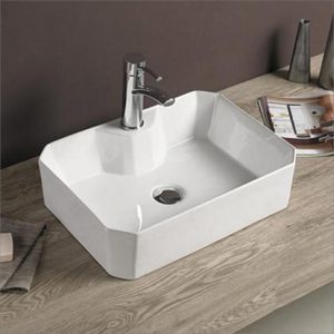 Lavabo Hexa Blanc - RS78179 — RUBICER