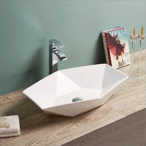 Lavabo Hexa Blanc - RS78351 — RUBICER