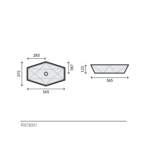 Lavabo Hexa Blanc - RS78351 — RUBICER – Image 2