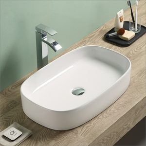 Lavabo ovale en céramique - RS78536 — RUBICER