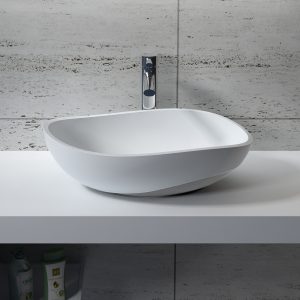 Lavabo Oval Wave Stone Powder – RSA101B — RUBICER