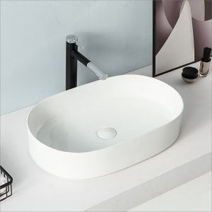 Lavabo ovale en céramique - RSA509 — RUBICER