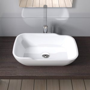 Lavabo Oval Wave Stone Powder - RSA8B — RUBICER