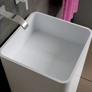 Lavabo en poudre de pierre de piédestal - RSPW07 — RUBICER – Image 2