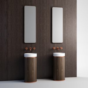 Lavabo Sublime sur Pied en Noyer — RUBICER