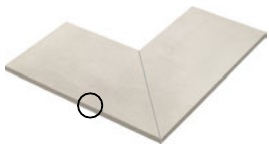 Margelle angle extérieur — Rubicer