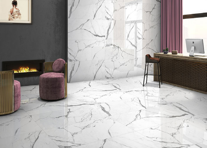 Ambiance fabricant — Statuario Norwell — carrelage Rubicer