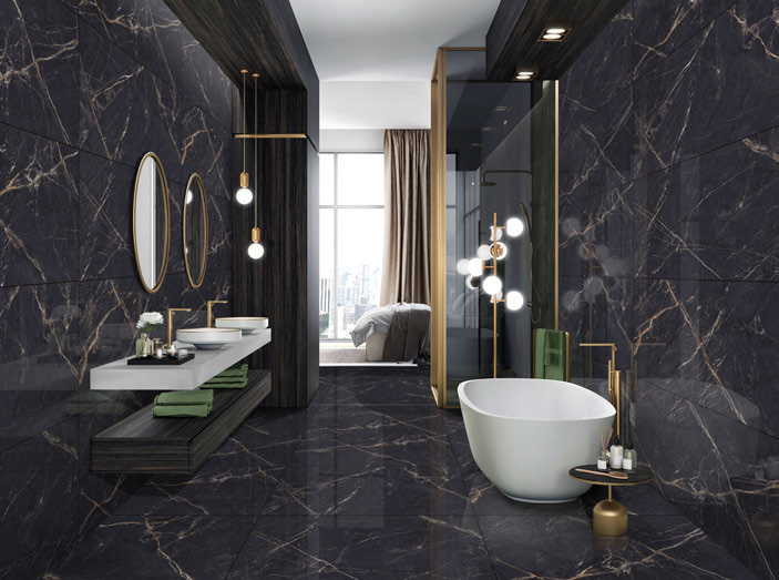 Ambiance fabricant — Royal Nero — carrelage Rubicer