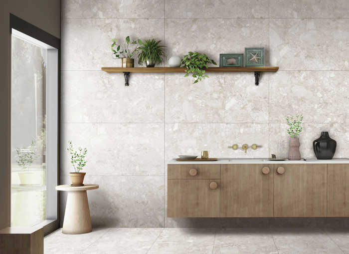 Ambiance fabricant — Terrazzo Crema — carrelage Rubicer