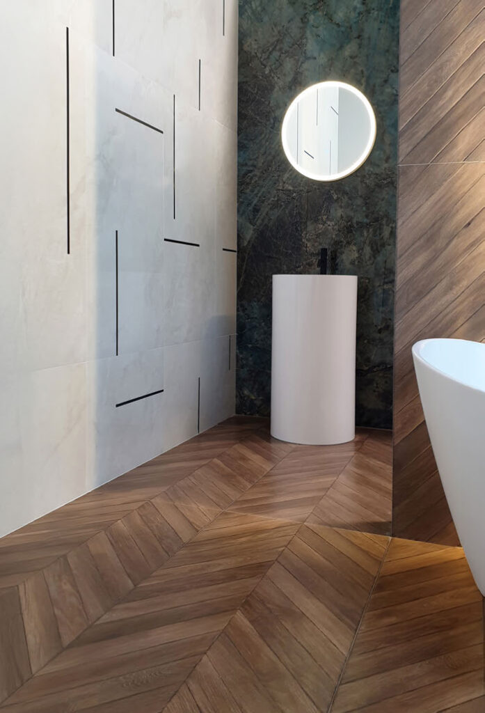 Ambiance fabricant — Chevron Natura — carrelage Rubicer