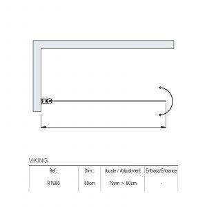 Écran de bain Viking 80CM — RUBICER – Image 2