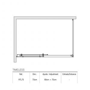 Panneau latéral fixe intemporel 70CM — RUBICER – Image 2