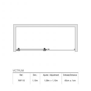 Pare-douche avant Victrum 1,10M — RUBICER – Image 2