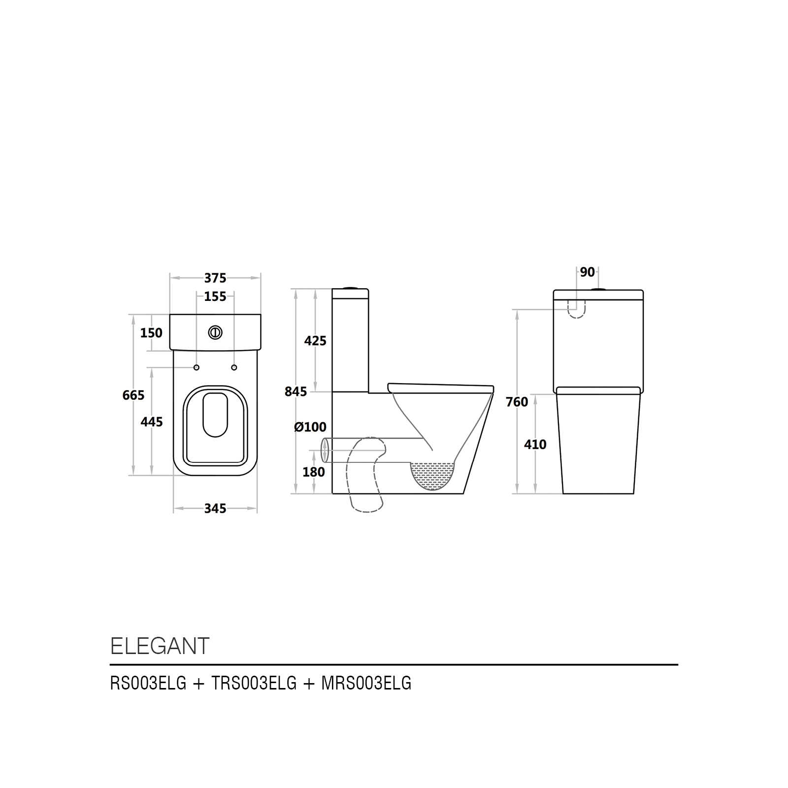 Pack WC complet BTW Elegant Blanc Mat — RUBICER – Image 2