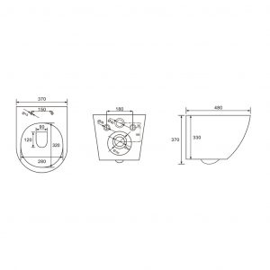 WC suspendu Fly Black — RUBICER – Image 2