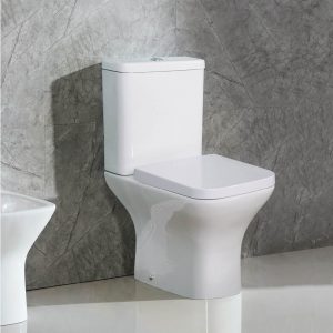 Toilettes Ultra avec réservoir, dessus et mécanisme, sans rebord — RUBICER