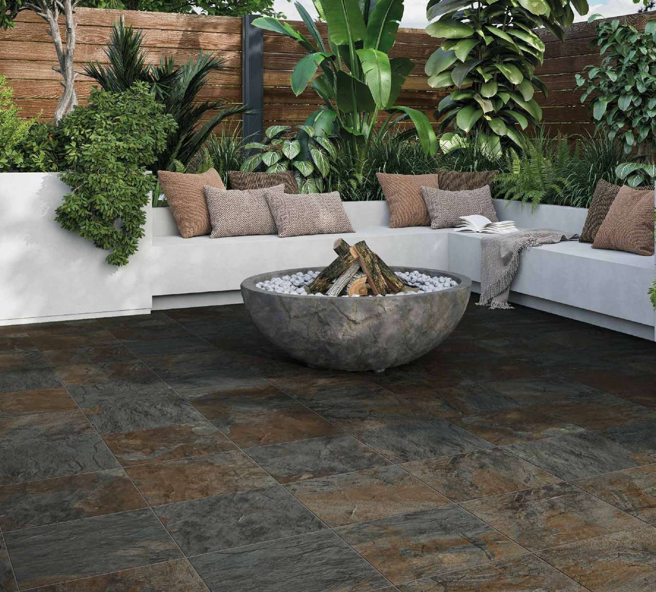 Ambiance de la collection Seul — carrelage en grès
